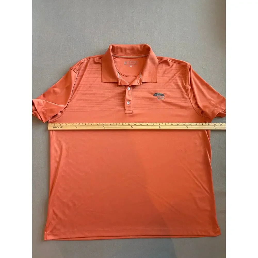 Bermuda Sands Torrey Pines Golf Polo Men’s XL Orange Performance Shirt
